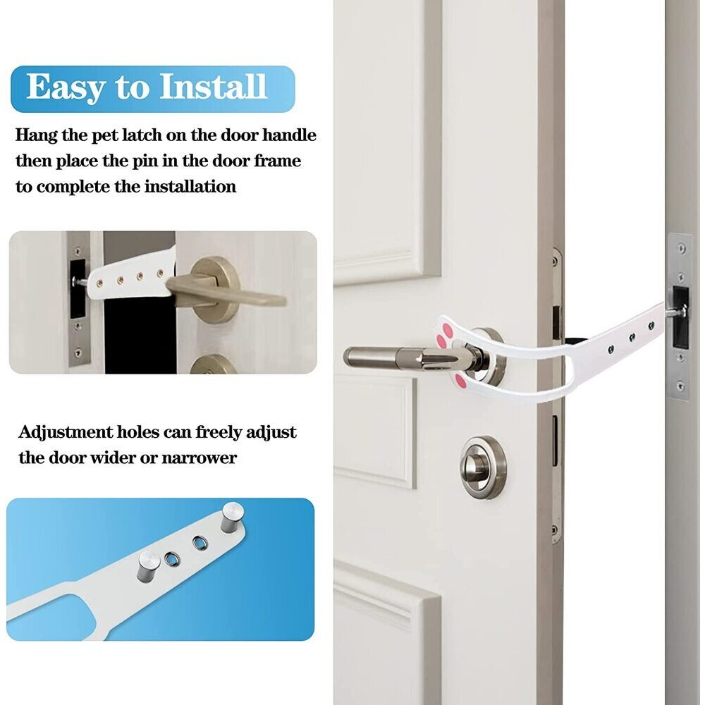 Adjustable Cat Door Holder Latch Strap