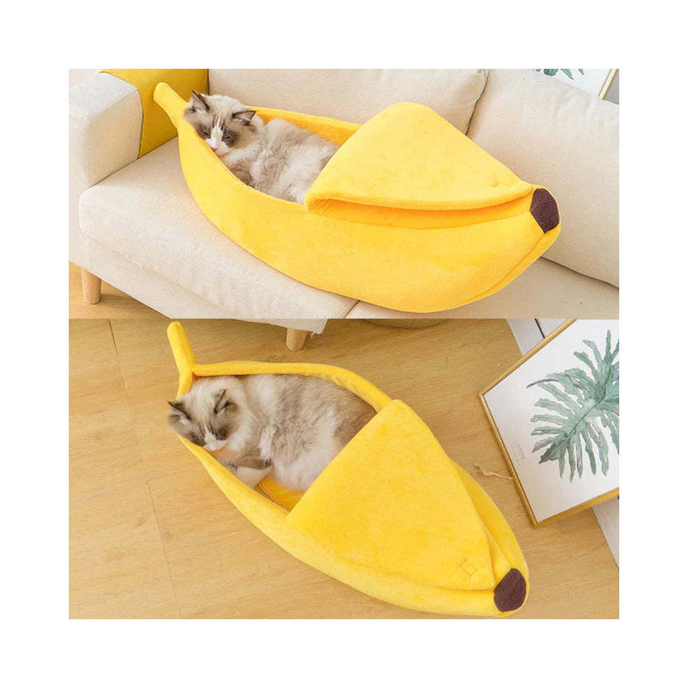 Cute Banana Cat Bed - CatGlamour.com