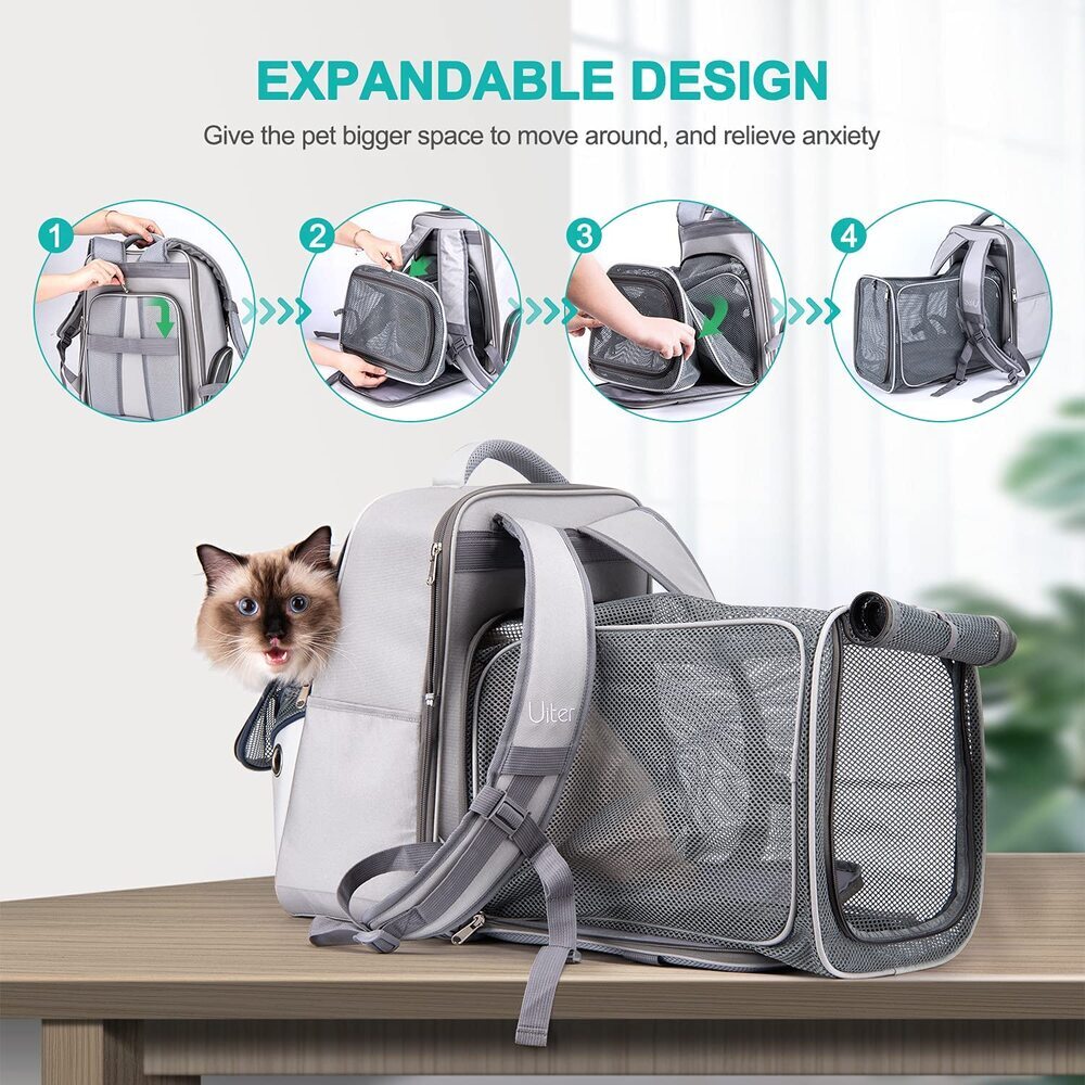 Expandable & Super Easy Carry Cat Backpack