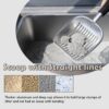 Heavy Duty Cat Litter Scoop with Holder Designed For Sore Hands