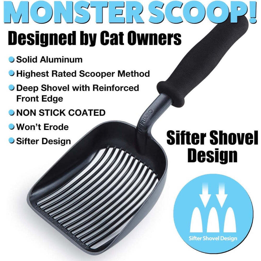 Modern Cat Scooper Holder With Patented Scooper Designed For Sore Hands