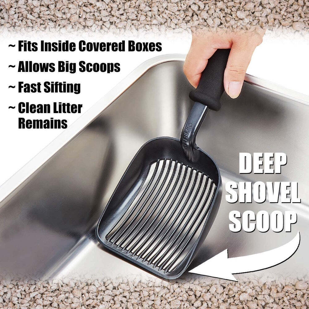 Modern Cat Scooper Holder With Patented Scooper Designed For Sore Hands