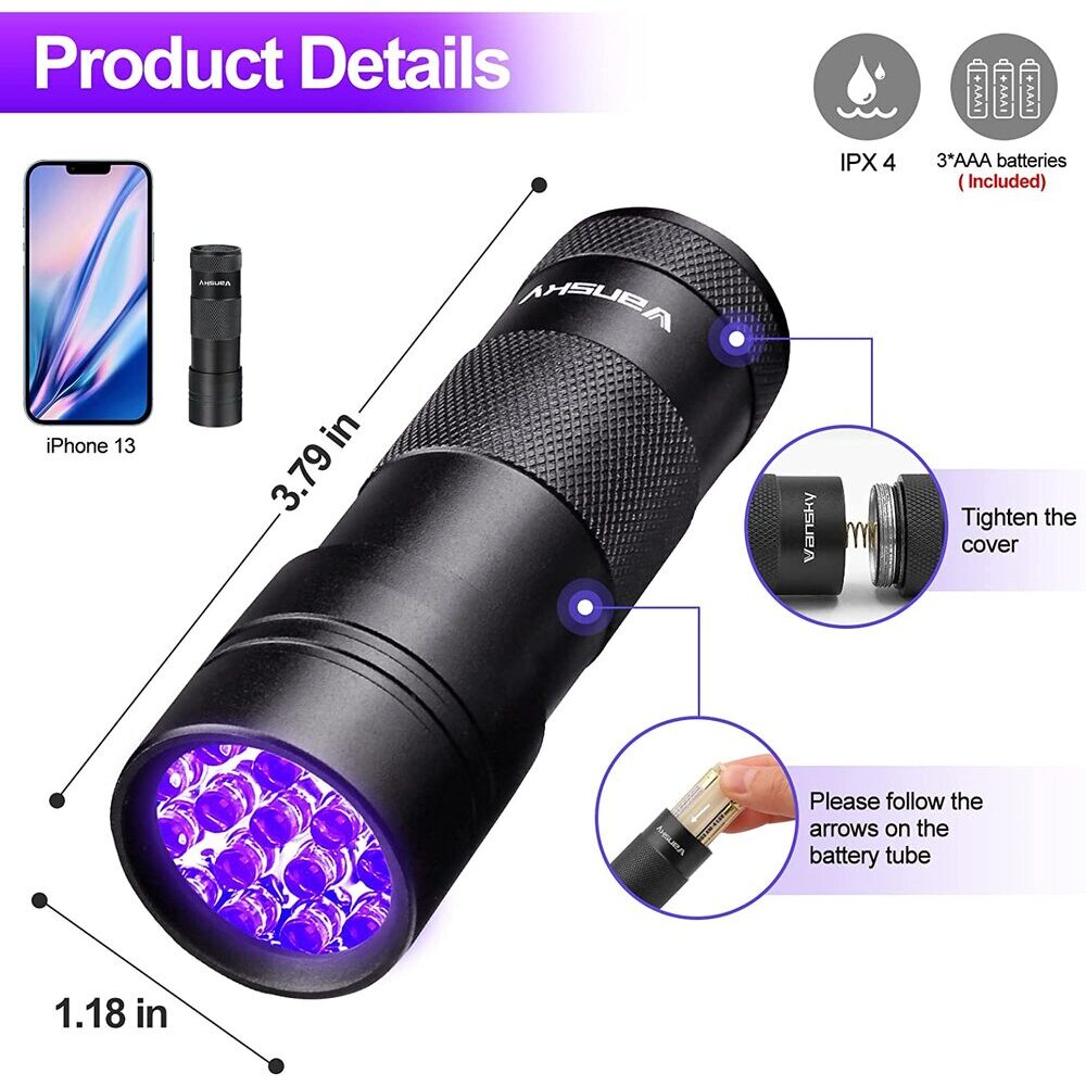 Uv Flashlight Cat Urine Detector