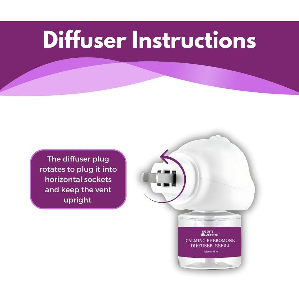 Cat Calming Diffuser 2-Pack - 30 Day Pheromone Refills For Anxious Kitties