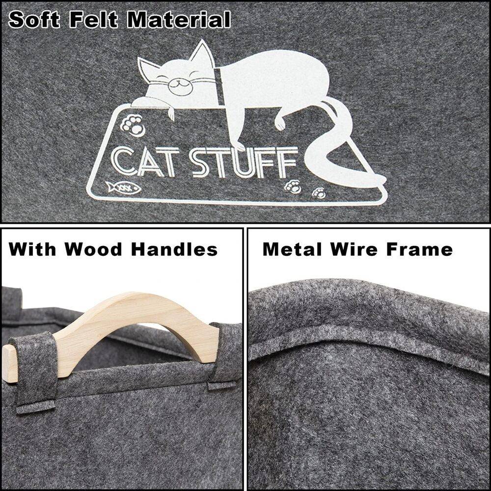 Modern Cat Toy Storage Basket