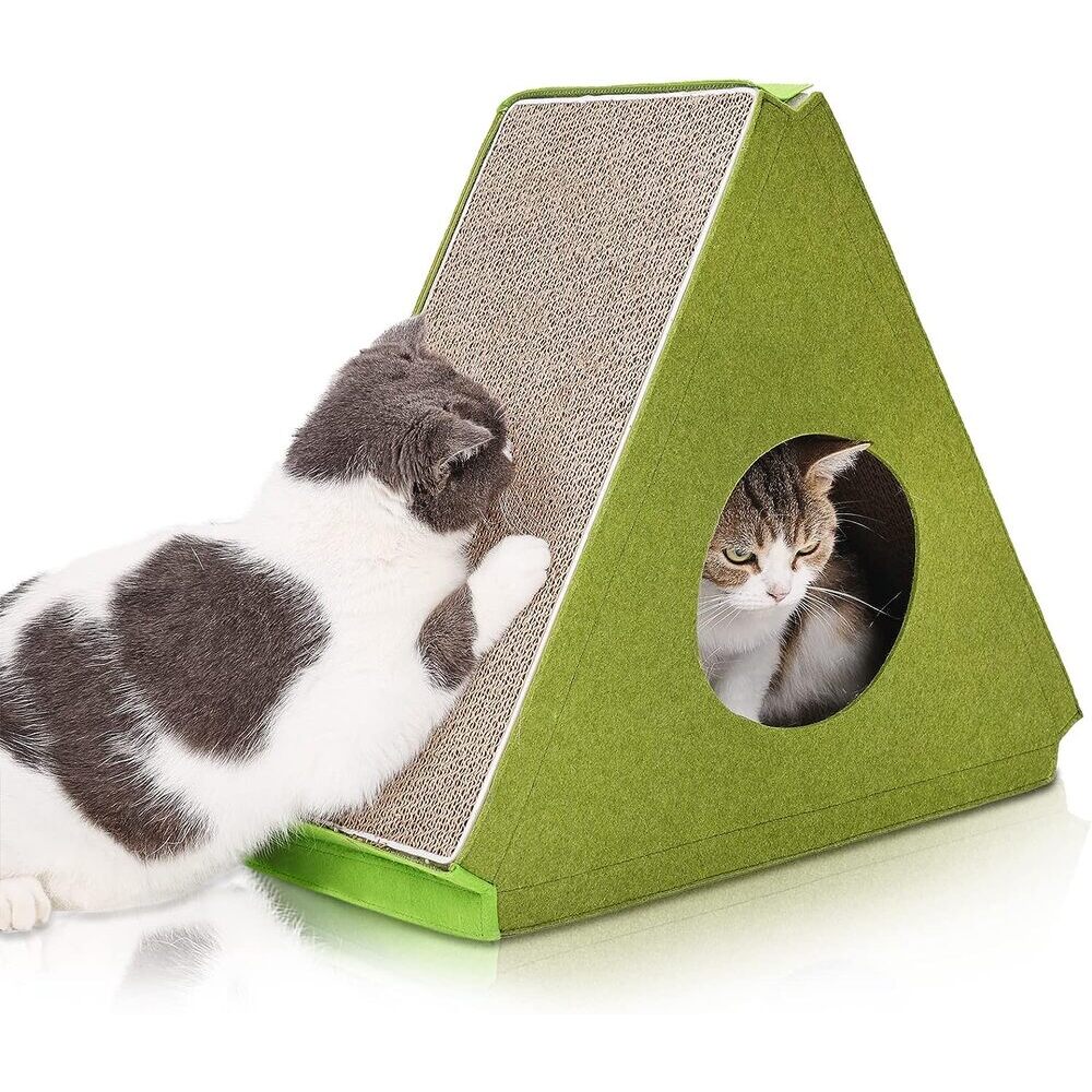 Stylish Cat Scratcher House & Lounger