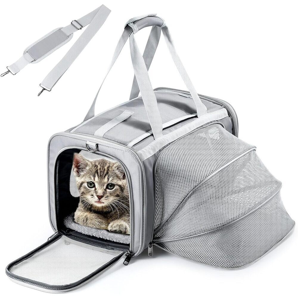 Expandable & Soft Airline Approved Cat Carrier - CatGlamour.com