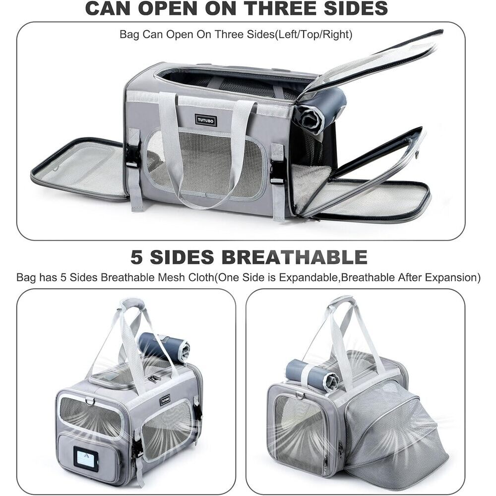 Expandable & Soft Airline Approved Cat Carrier