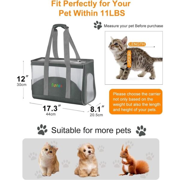 thumbnail image 2 of Asixxsix Airline Approved Plastic Dog Kennel - 19.7x13x12.2 Inches, Purple, With Top Window & Handle For Small Pets 2 of 12