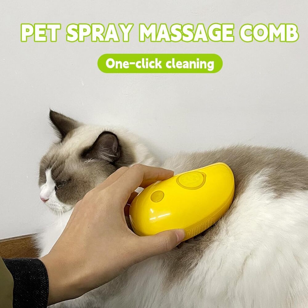 CatGlamour™ Steam-Powered Cat Brush: Our Revolutionary 3-in-1 Grooming ...