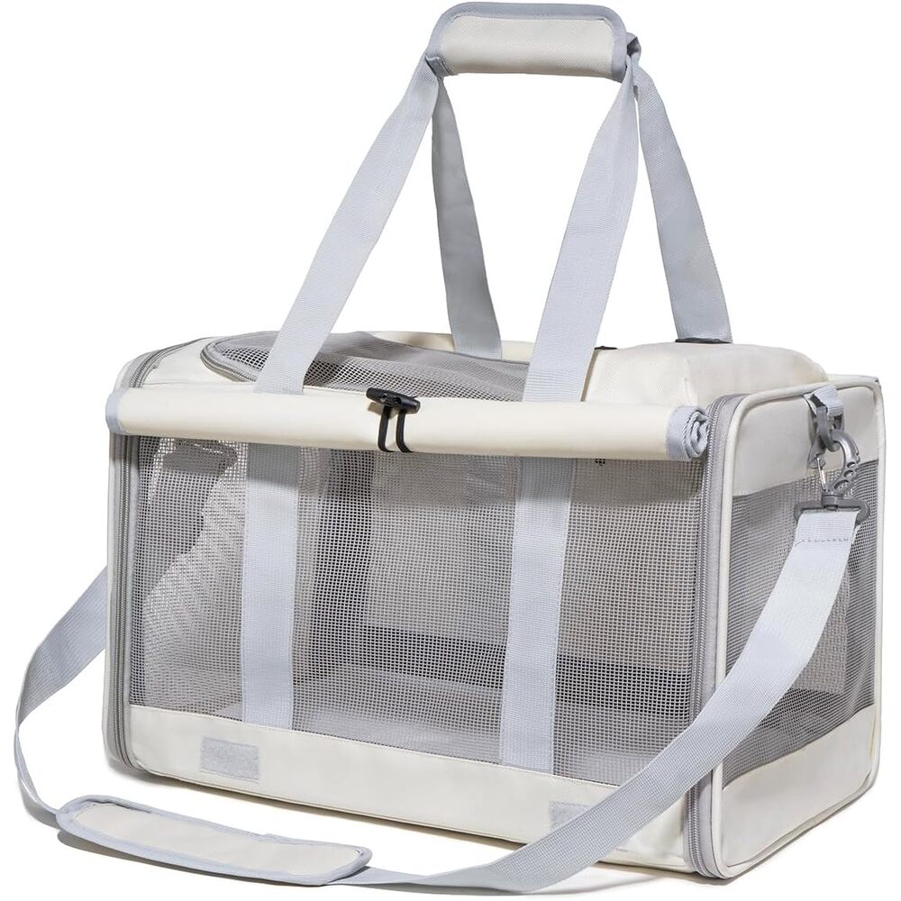 View of Stress-Free Travel Cat Carrier – Airline-Approved, Soft-Sided, Collapsible & Ventilated ...