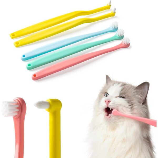 Ultra-Fine Pet Toothbrush Set – 5 PCS