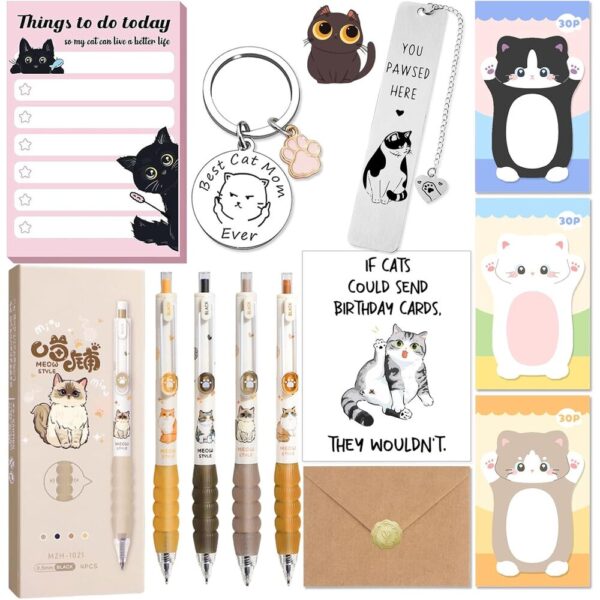 WhiskerCharm Cat Lover Gift Set – Cute Stationery & Accessories Collection