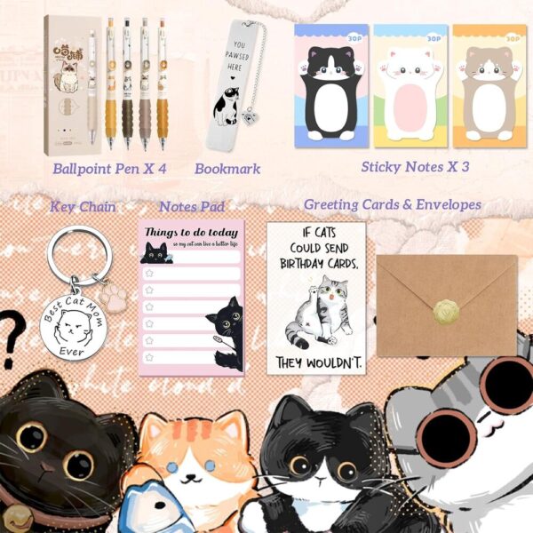 WhiskerCharm Cat Lover Gift Set – Cute Stationery & Accessories Collection