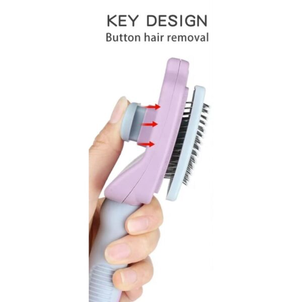 Cat Self-Cleaning Slicker Brush – Gentle Grooming Tool